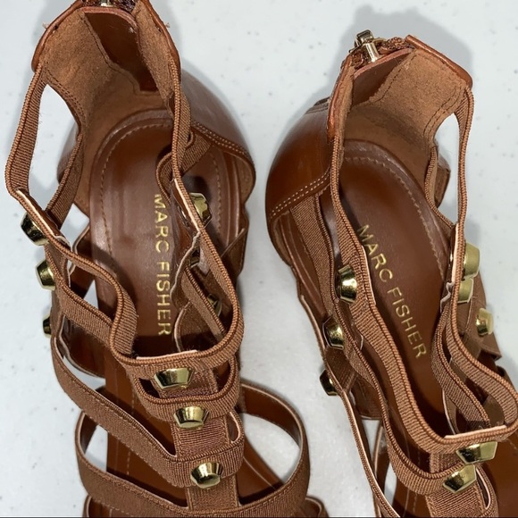 Marc Fisher Julee Brown Gladiator Sandals - Picture 3 of 15